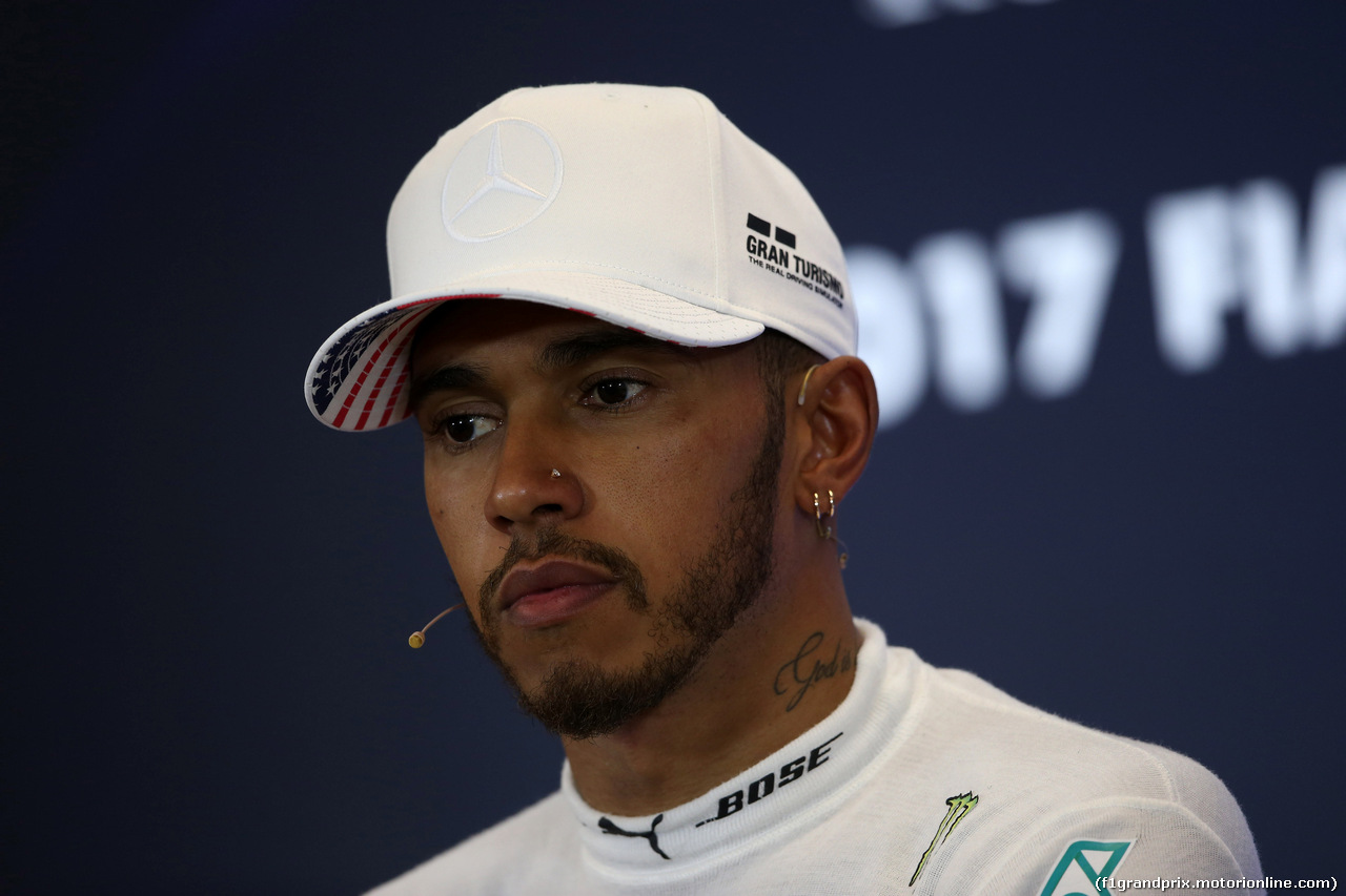 GP STATI UNITI, 21.10.2017 - Qualifiche, Lewis Hamilton (GBR) Mercedes AMG F1 W08