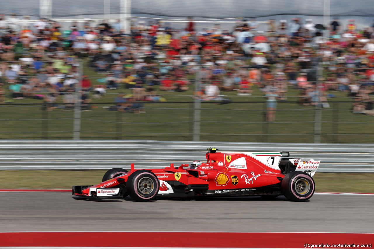 GP STATI UNITI, 21.10.2017 - Qualifiche, Kimi Raikkonen (FIN) Ferrari SF70H