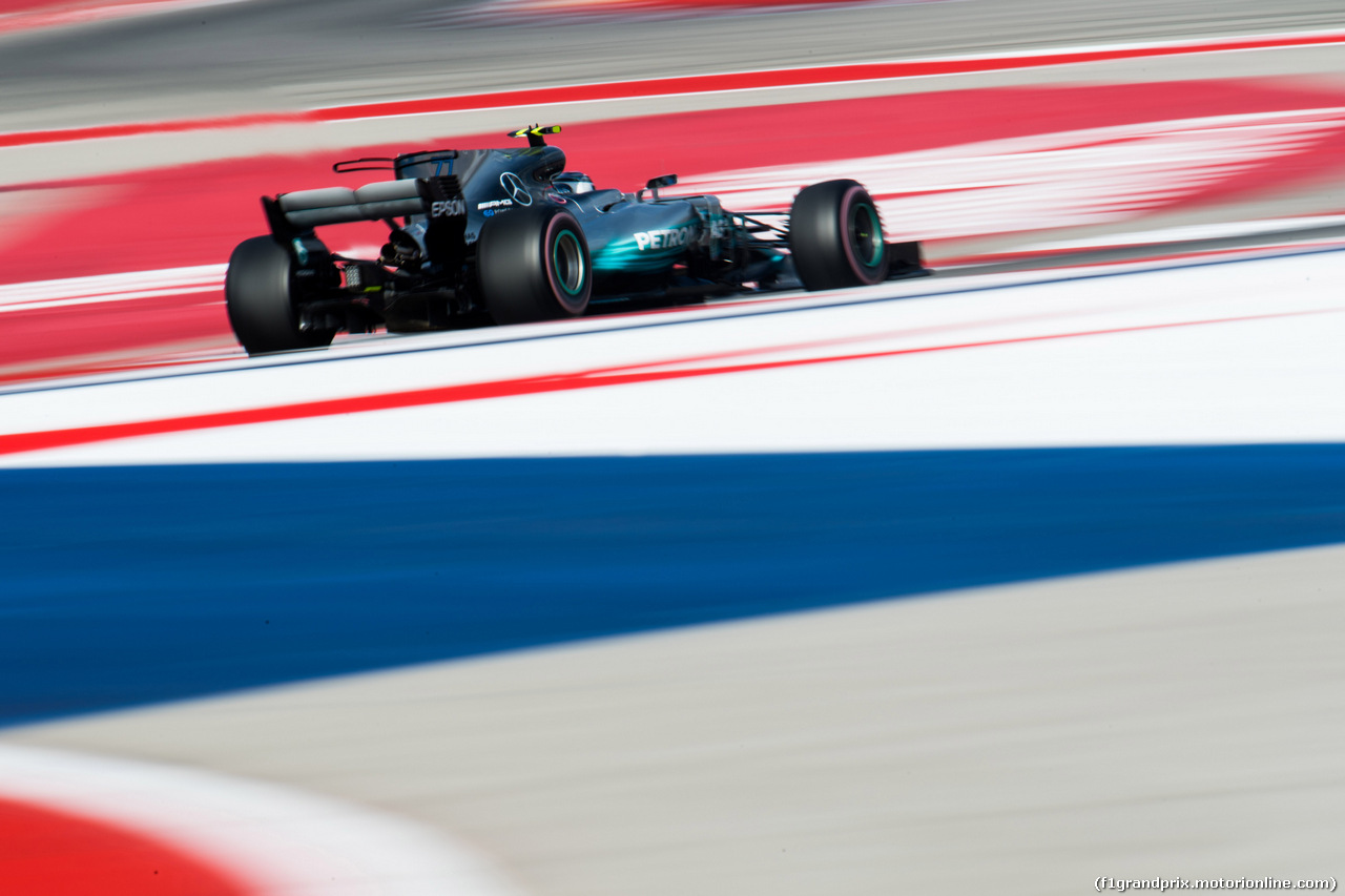 GP STATI UNITI, 21.10.2017 - Qualifiche, Valtteri Bottas (FIN) Mercedes AMG F1 W08