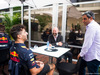 GP STATI UNITI, 21.10.2017 - Free Practice 3, Daniel Ricciardo (AUS) Red Bull Racing RB13 e Juan Pablo Montoya (COL)