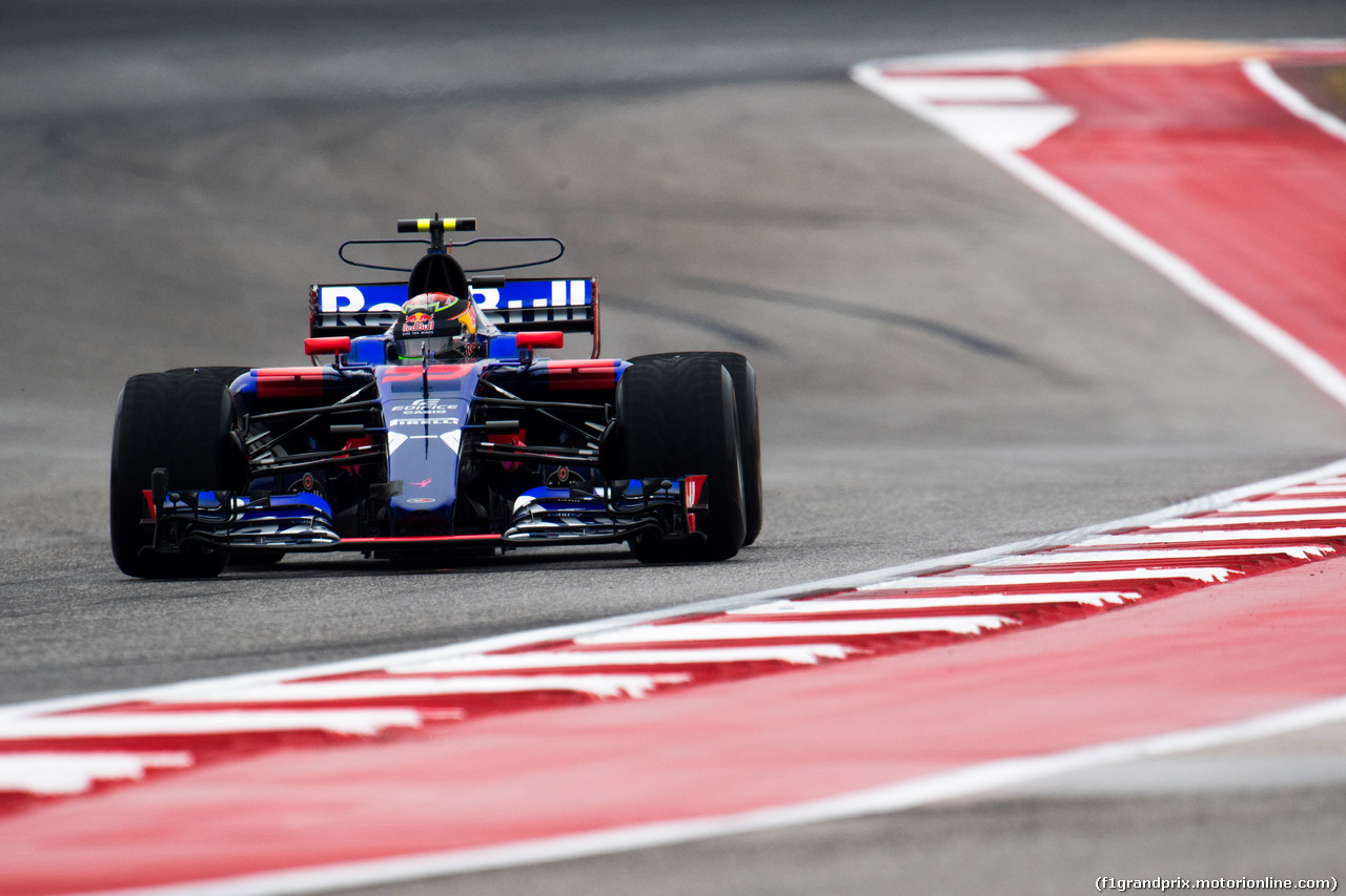 GP STATI UNITI, 20.10.2017 - Prove Libere 1, Brendon Hartley (NZL) Scuderia Toro Rosso STR12