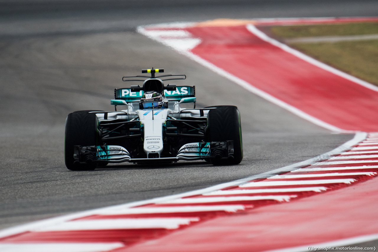 GP STATI UNITI, 20.10.2017 - Prove Libere 1, Valtteri Bottas (FIN) Mercedes AMG F1 W08