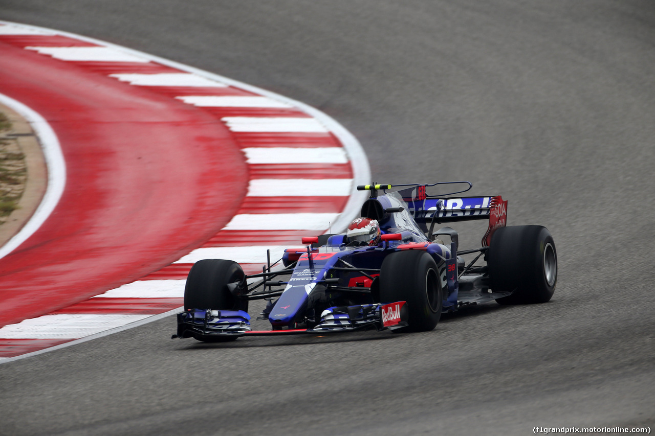 GP STATI UNITI, 20.10.2017 - Prove Libere 1, Sean Gelael (INA) Test driver, Scuderia Toro Rosso STR12