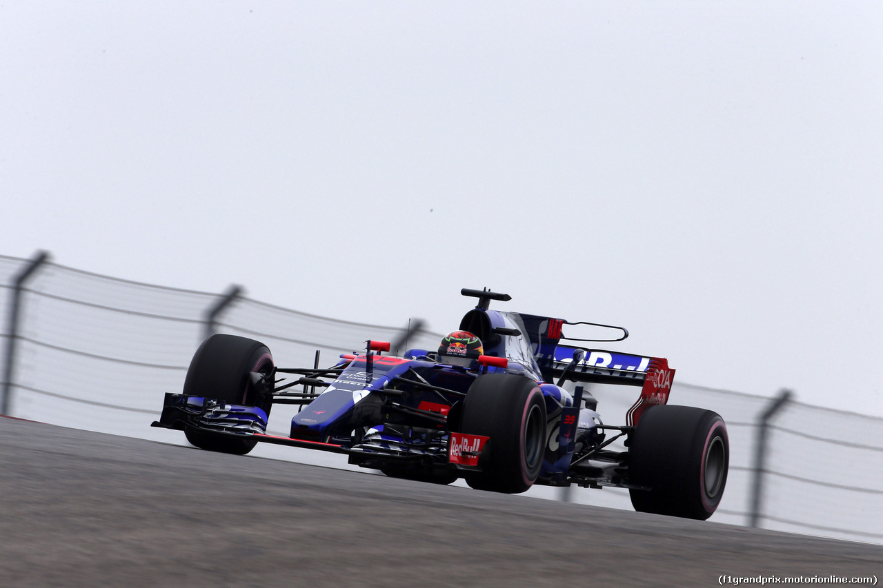 GP STATI UNITI, 20.10.2017 - Prove Libere 1, Brendon Hartley (NZL) Scuderia Toro Rosso STR12