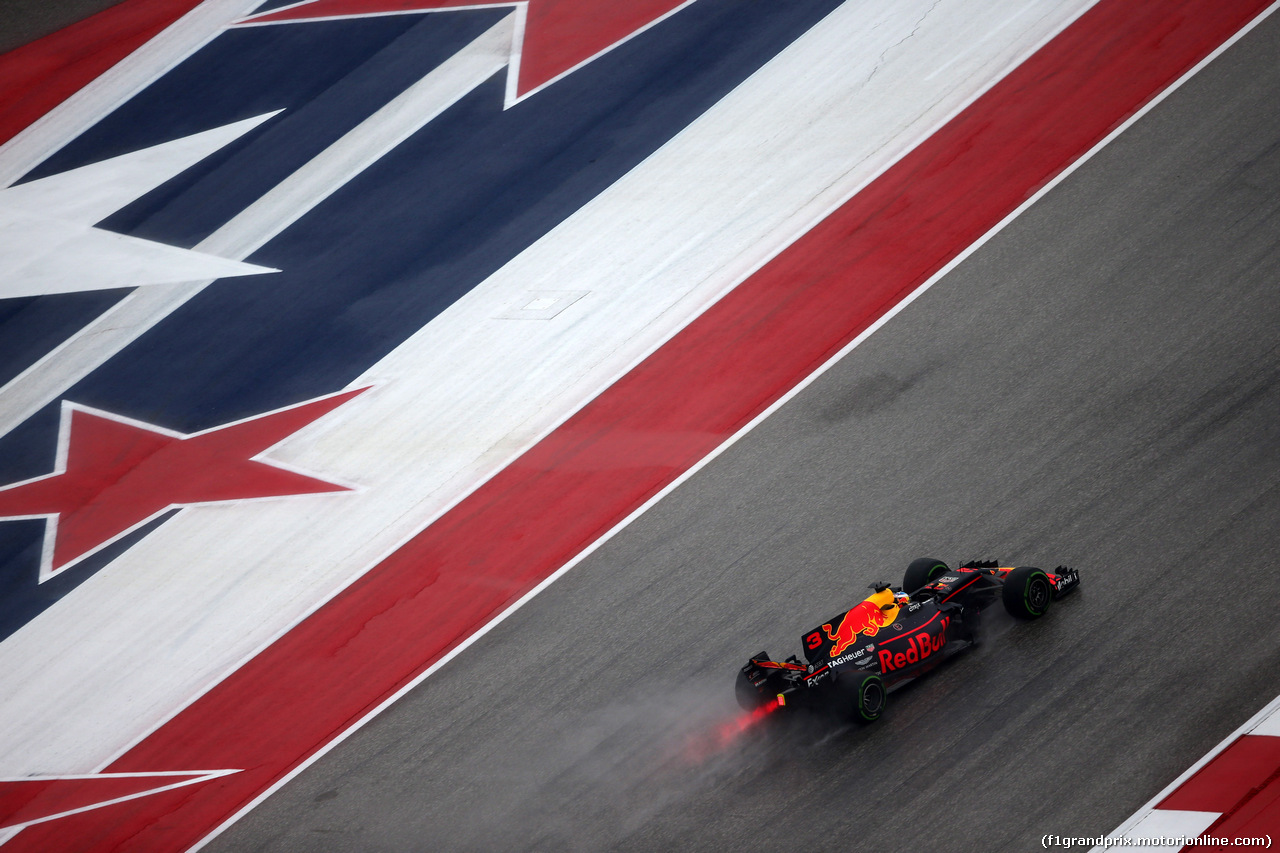 GP STATI UNITI, 20.10.2017 - Prove Libere 1, Daniel Ricciardo (AUS) Red Bull Racing RB13