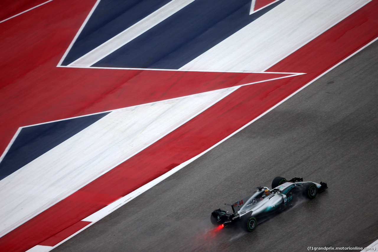 GP STATI UNITI, 20.10.2017 - Prove Libere 1, Lewis Hamilton (GBR) Mercedes AMG F1 W08