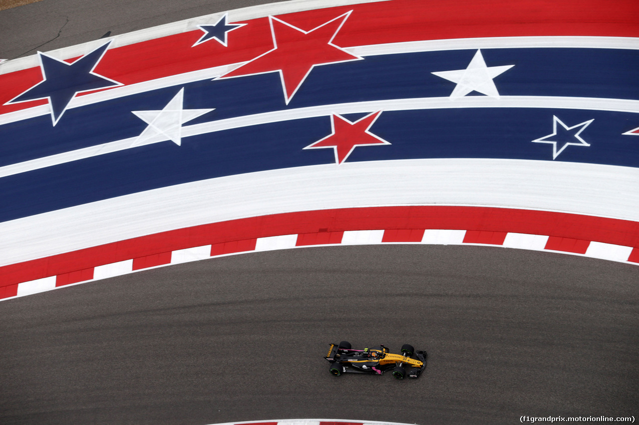 GP STATI UNITI, 20.10.2017 - Prove Libere 1, Carlos Sainz Jr (ESP) Renault Sport F1 Team RS17