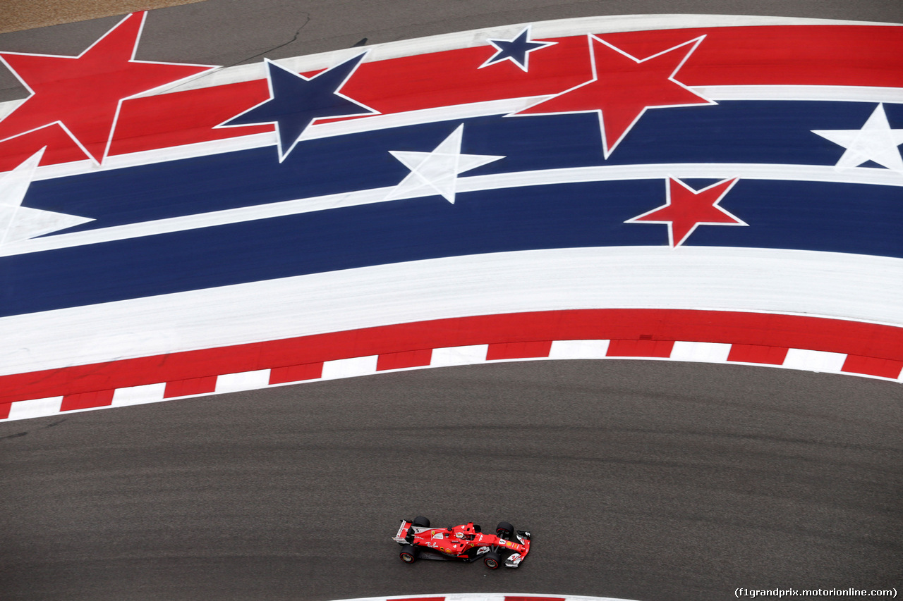 GP STATI UNITI, 20.10.2017 - Prove Libere 1, Sebastian Vettel (GER) Ferrari SF70H