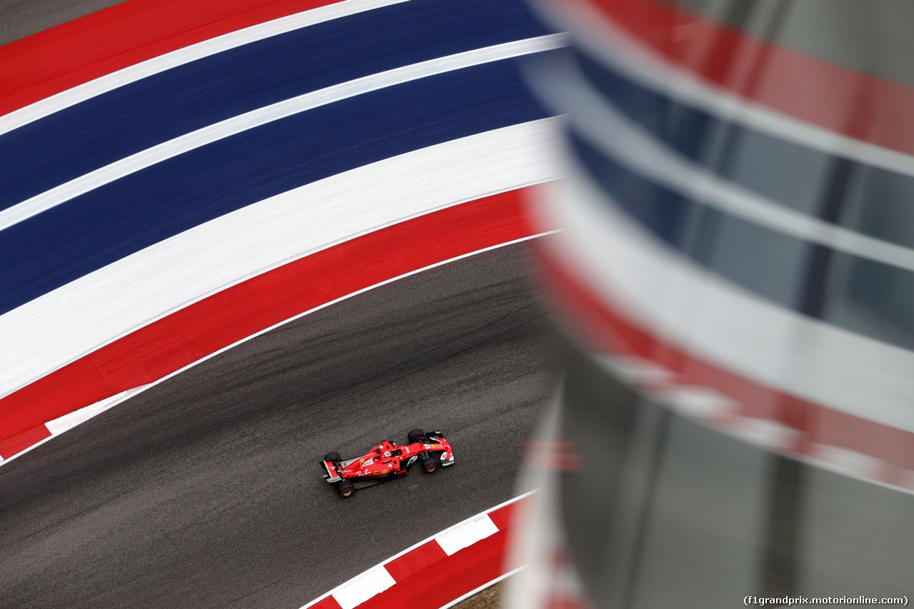 GP STATI UNITI, 20.10.2017 - Prove Libere 1, Sebastian Vettel (GER) Ferrari SF70H