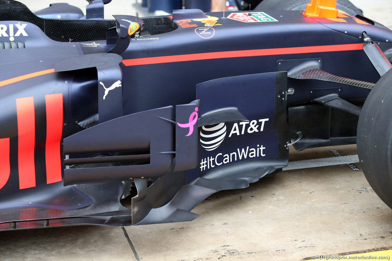 GP STATI UNITI, 20.10.2017 - Prove Libere 1, Red Bull Racing RB13, detail