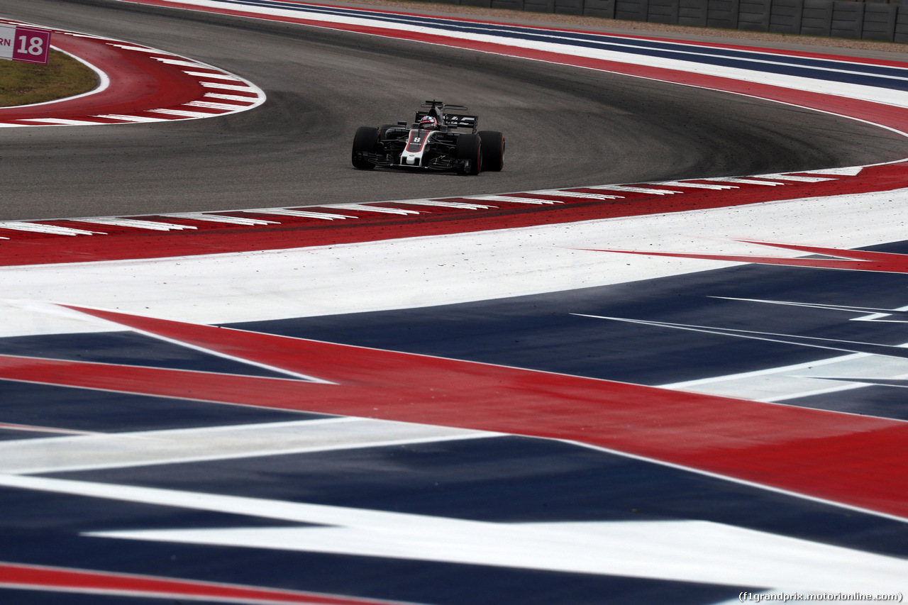 GP STATI UNITI, 20.10.2017 - Prove Libere 1, Romain Grosjean (FRA) Haas F1 Team VF-17