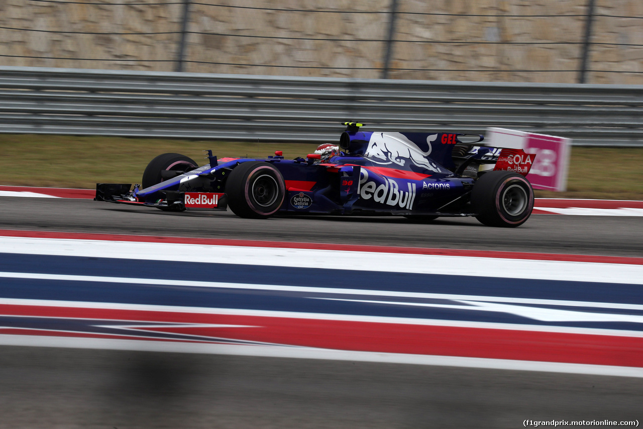 GP STATI UNITI, 20.10.2017 - Prove Libere 1, Sean Gelael (INA) Test driver, Scuderia Toro Rosso STR12