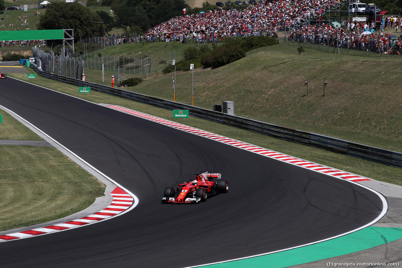GP UNGHERIA, 30.07.2017 - Gara, Sebastian Vettel (GER) Ferrari SF70H