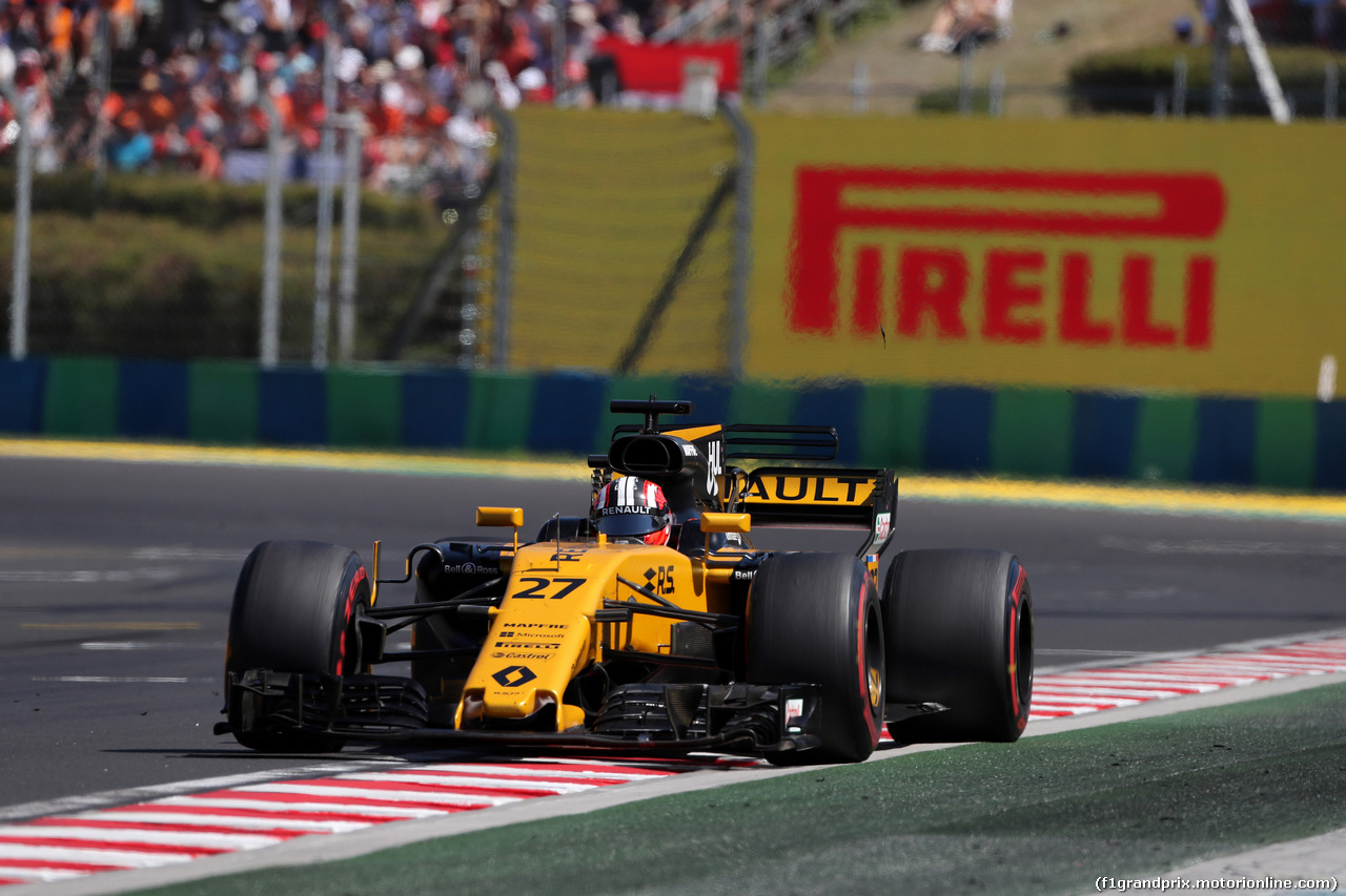 GP UNGHERIA, 30.07.2017 - Gara, Nico Hulkenberg (GER) Renault Sport F1 Team RS17