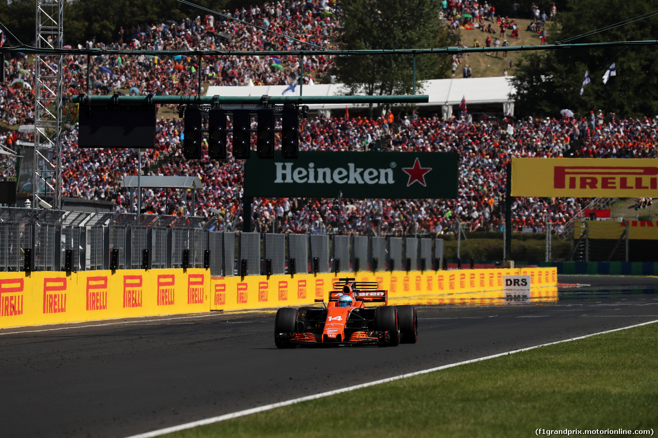 GP UNGHERIA, 30.07.2017 - Gara, Fernando Alonso (ESP) McLaren MCL32