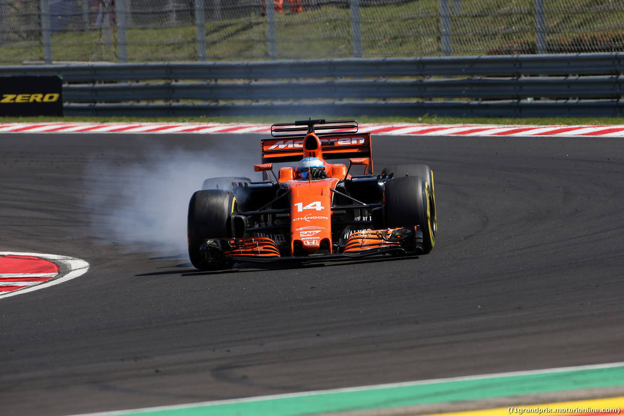 GP UNGHERIA, 30.07.2017 - Gara, Fernando Alonso (ESP) McLaren MCL32