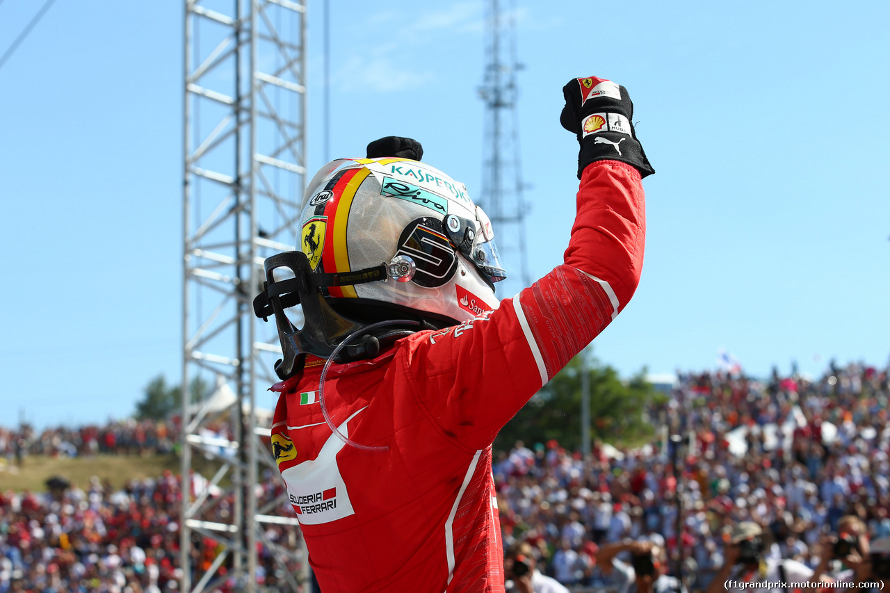 GP UNGHERIA, 30.07.2017 - Gara, Sebastian Vettel (GER) Ferrari SF70H vincitore