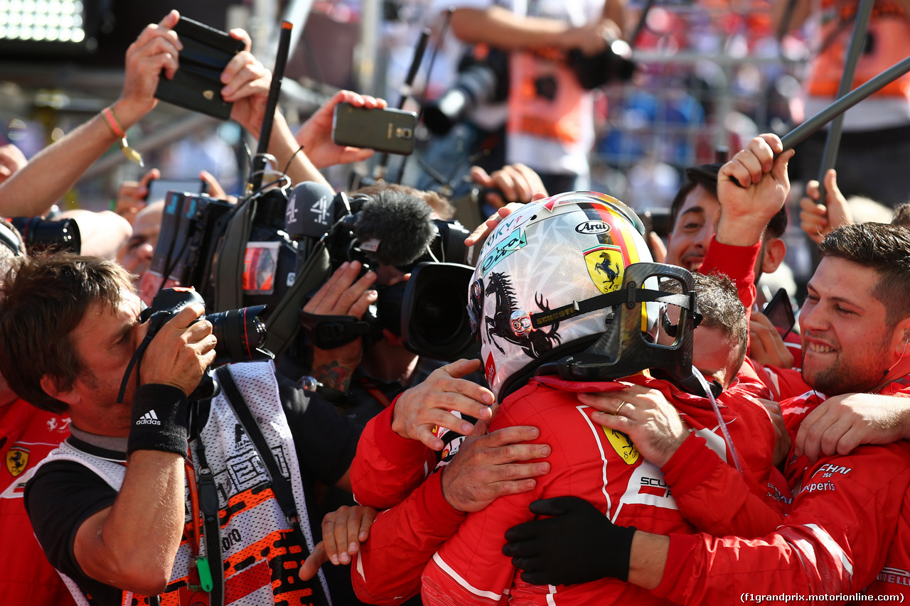GP UNGHERIA, 30.07.2017 - Gara, Sebastian Vettel (GER) Ferrari SF70H vincitore