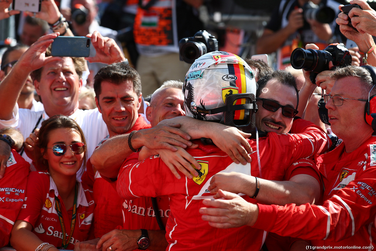 GP UNGHERIA, 30.07.2017 - Gara, Sebastian Vettel (GER) Ferrari SF70H vincitore
