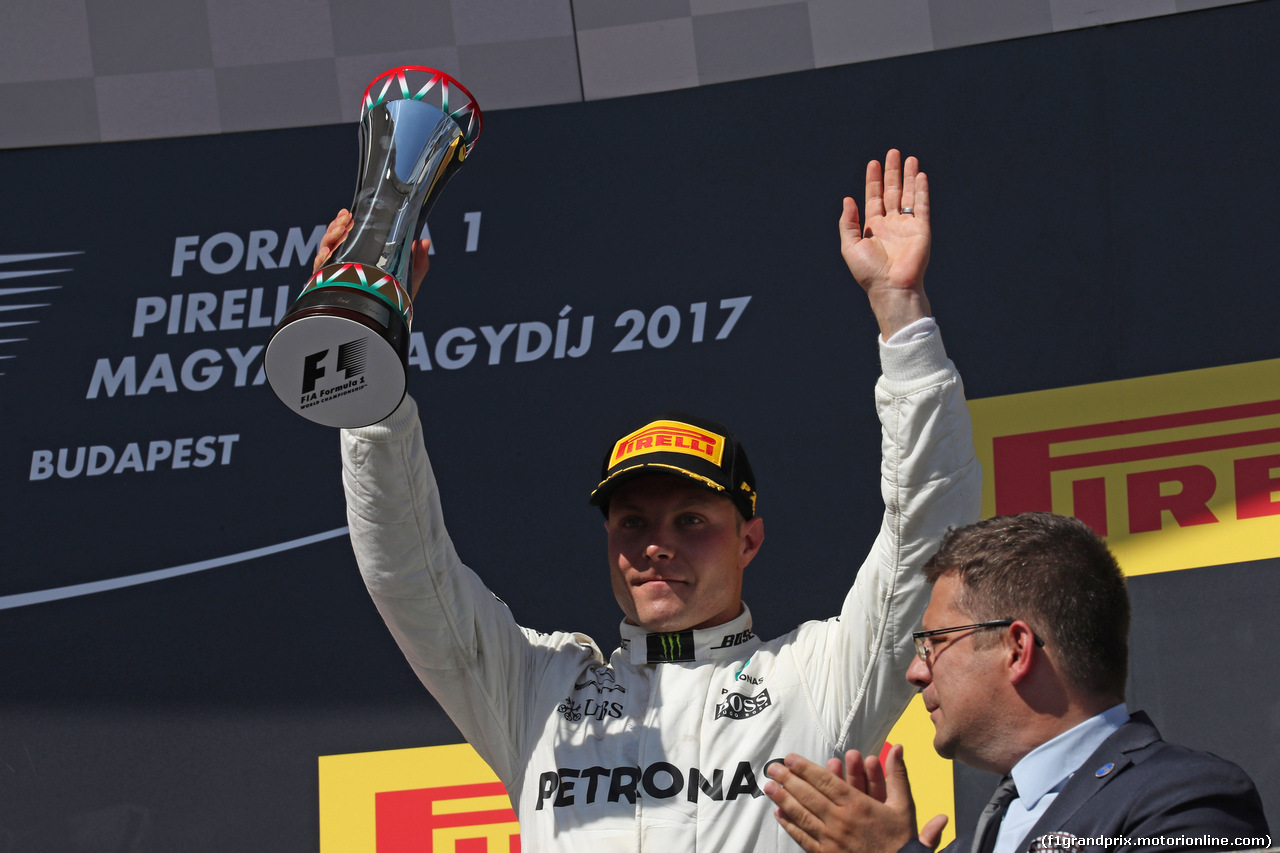 GP UNGHERIA, 30.07.2017 - Gara, 3rd place Valtteri Bottas (FIN) Mercedes AMG F1 W08