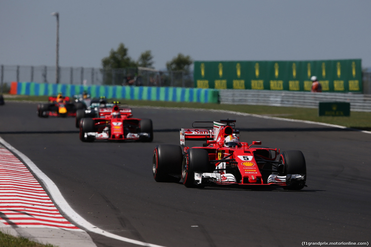 GP UNGHERIA, 30.07.2017 - Gara, Sebastian Vettel (GER) Ferrari SF70H