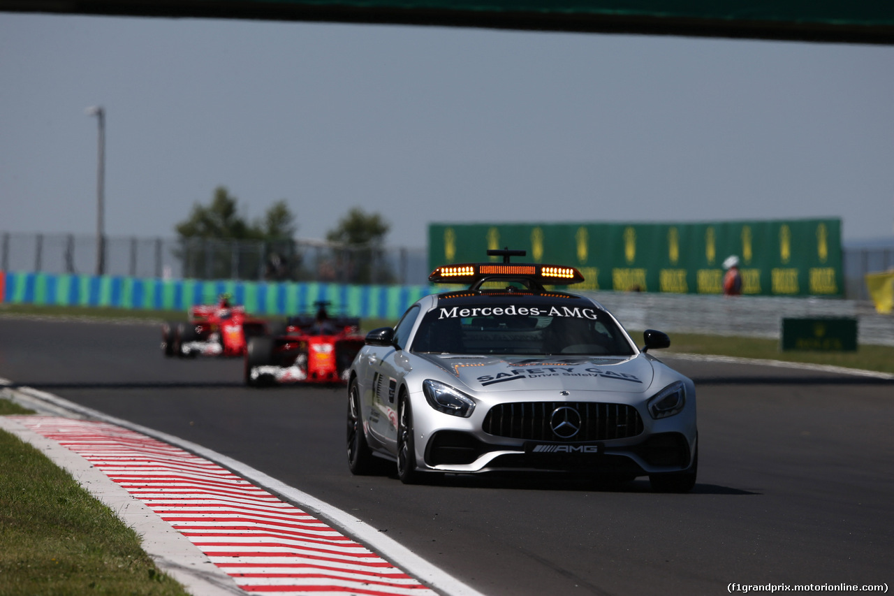 GP UNGHERIA, 30.07.2017 - Gara, The Safety car e Sebastian Vettel (GER) Ferrari SF70H