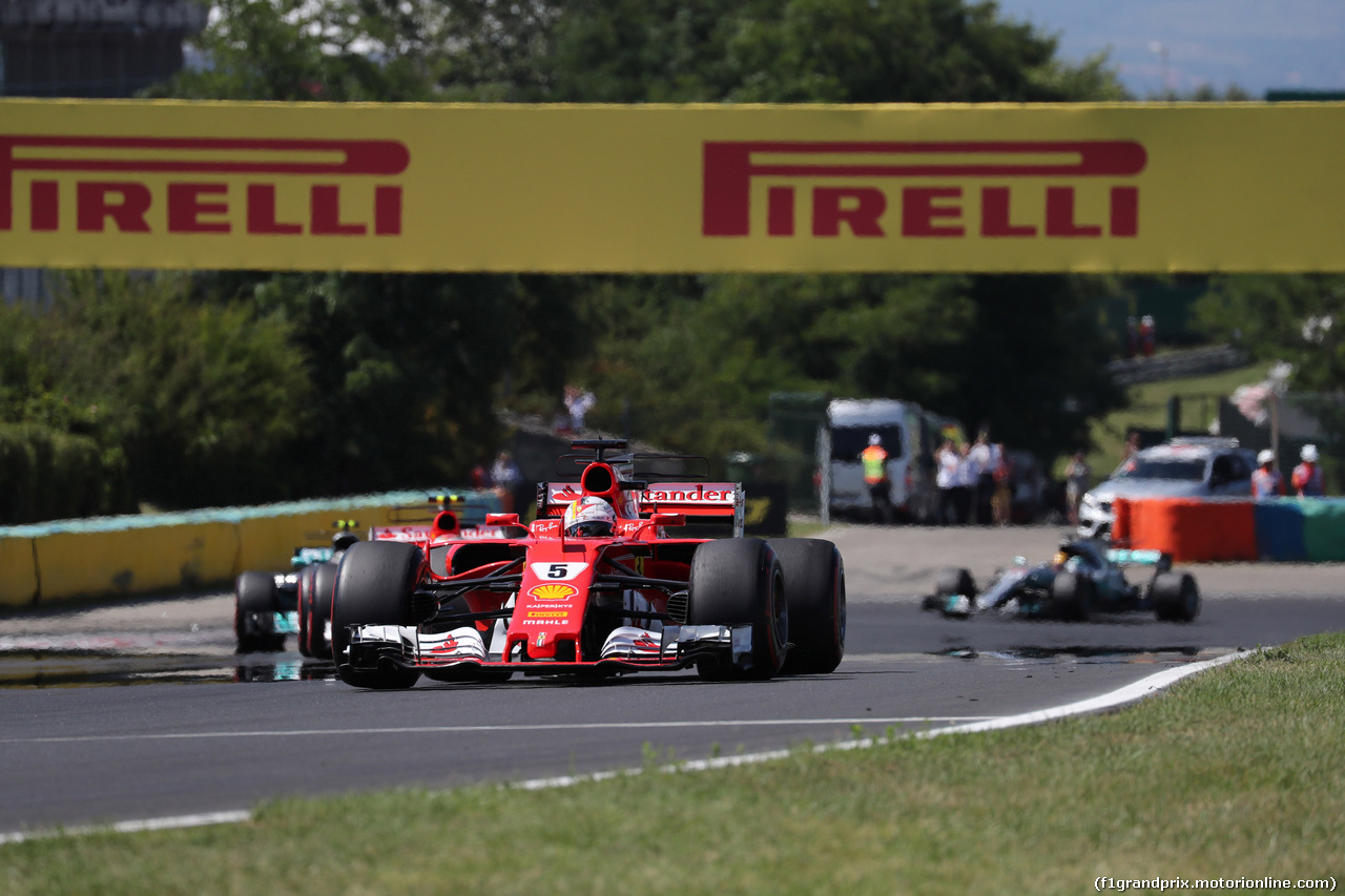 GP UNGHERIA, 30.07.2017 - Gara, Sebastian Vettel (GER) Ferrari SF70H