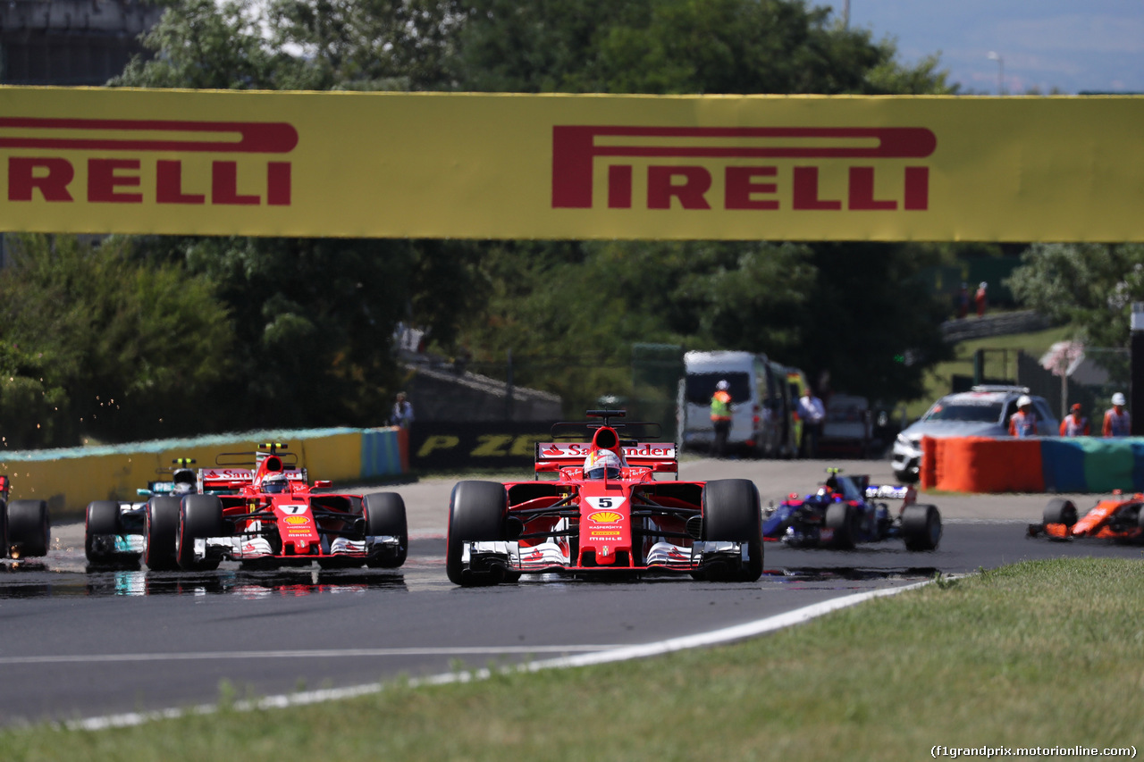 GP UNGHERIA, 30.07.2017 - Gara, Sebastian Vettel (GER) Ferrari SF70H