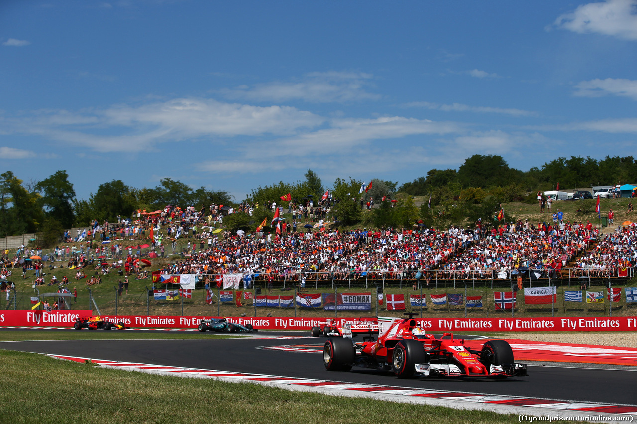 GP UNGHERIA, 30.07.2017 - Gara, Sebastian Vettel (GER) Ferrari SF70H