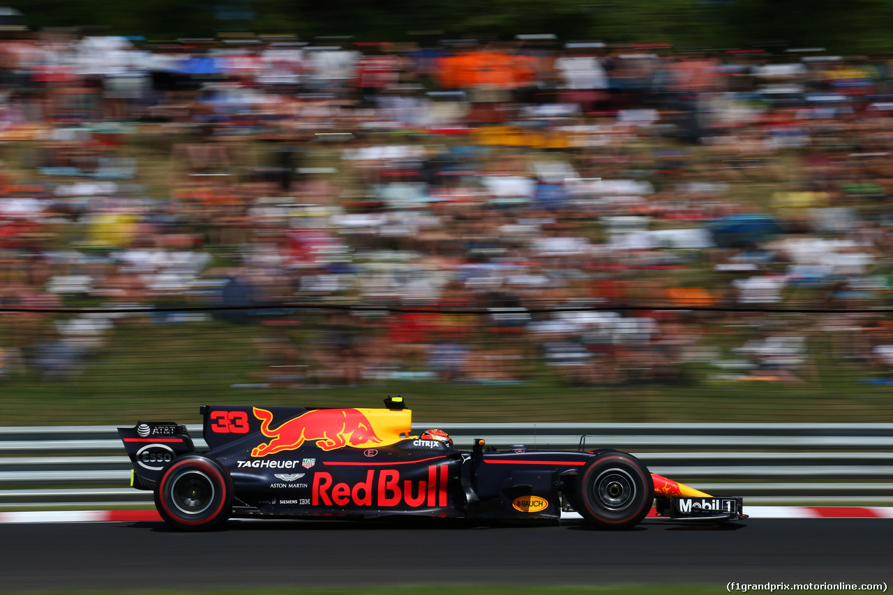 GP UNGHERIA, 30.07.2017 - Gara, Max Verstappen (NED) Red Bull Racing RB13