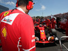 GP UNGHERIA, 30.07.2017 - Sebastian Vettel (GER) Ferrari SF70H e Riccardo Adami (ITA) Ferrari Gara Engineer