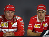 GP UNGHERIA, 30.07.2017 - Gara, Conferenza Stampa, Kimi Raikkonen (FIN) Ferrari SF70H e Sebastian Vettel (GER) Ferrari SF70H