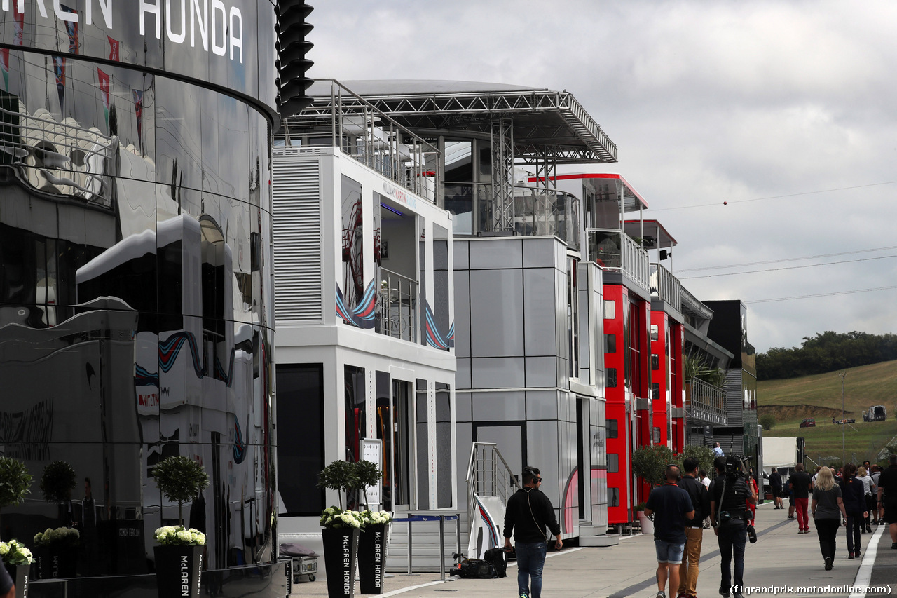 GP UNGHERIA, 27.07.2017 - The paddock