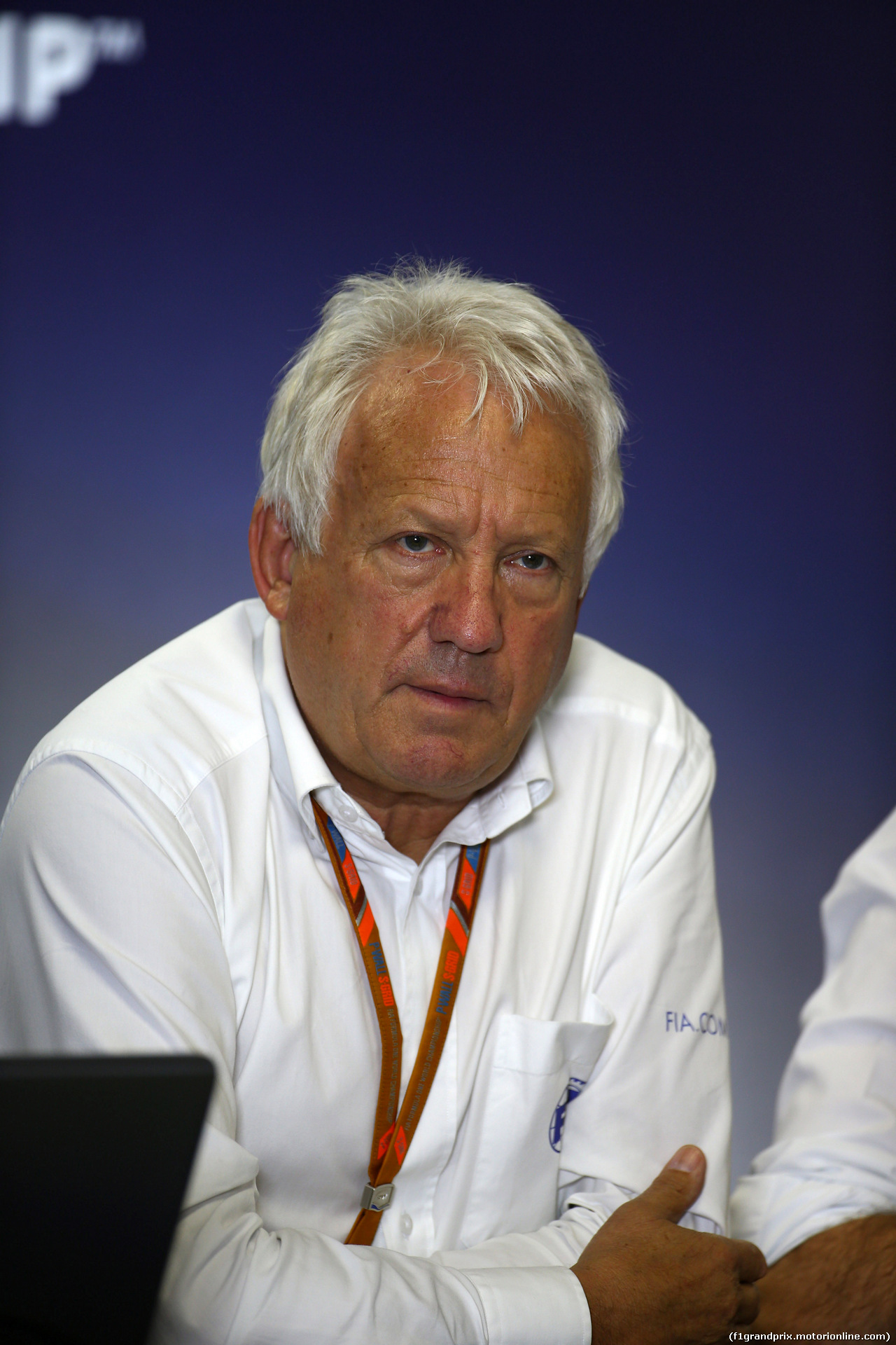 GP UNGHERIA, 27.07.2017 - Charlie Whiting (GBR) FIA Delegate in the Press Conference for the Halo device