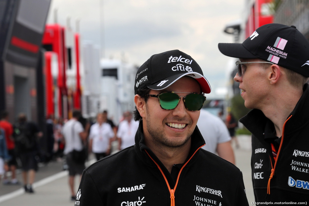 GP UNGHERIA, 27.07.2017 - Sergio Perez (MEX) Sahara Force India F1 VJM010