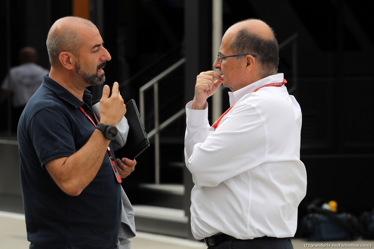 GP UNGHERIA, 27.07.2017 - Ivan Capelli (ITA) ACI Milano, President e Luca Colajanni (ITA), Formula One Senior Communications Officer