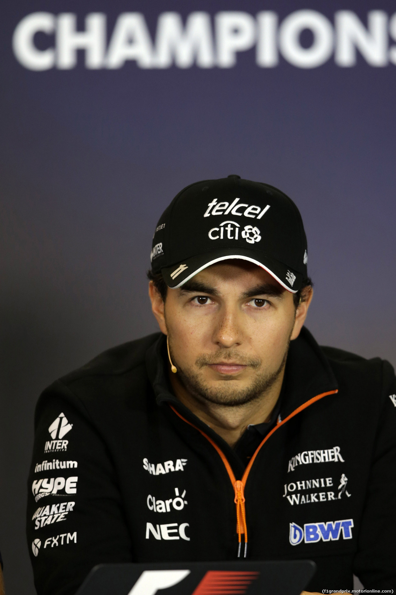 GP UNGHERIA, 27.07.2017 - Conferenza Stampa, Sergio Perez (MEX) Sahara Force India F1 VJM010