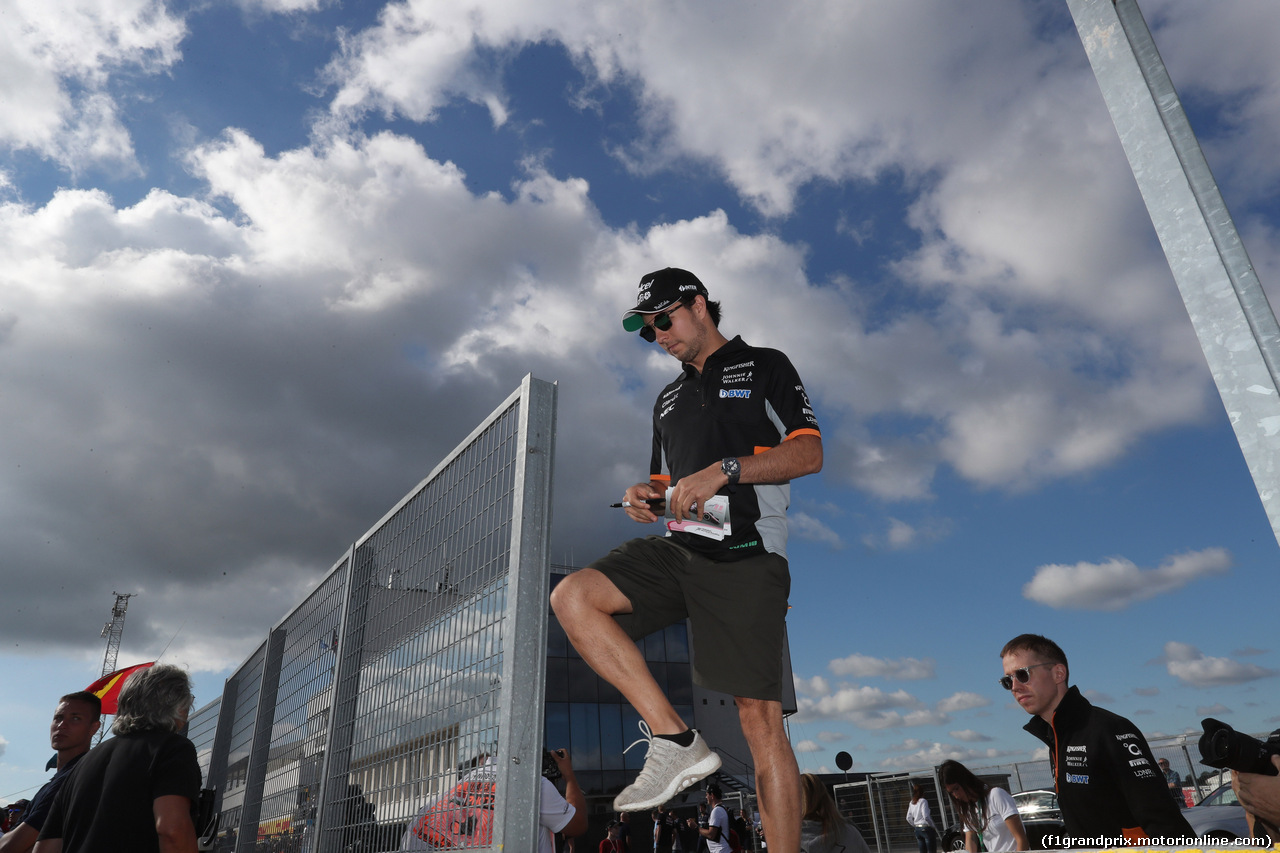 GP UNGHERIA, 27.07.2017 - Sergio Perez (MEX) Sahara Force India F1 VJM010