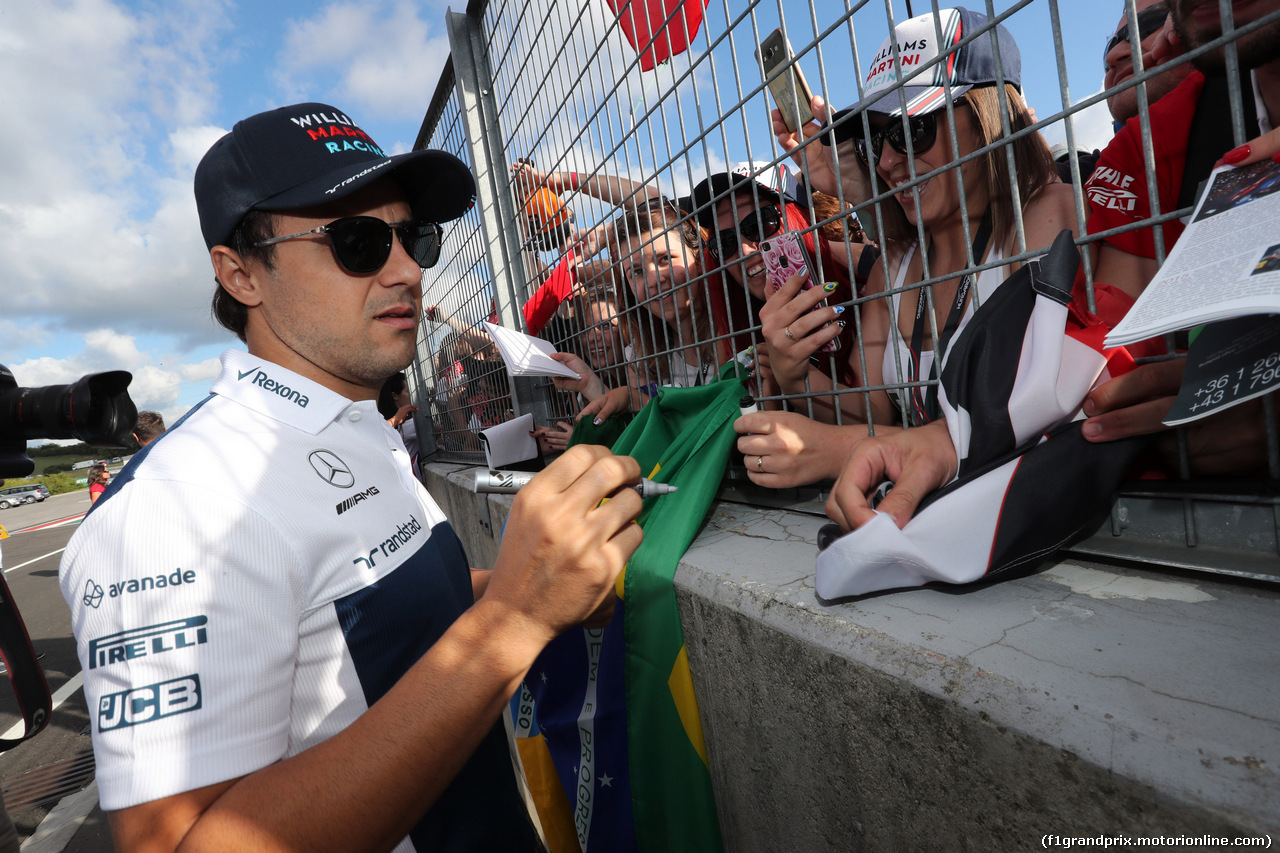 GP UNGHERIA, 27.07.2017 - Felipe Massa (BRA) Williams FW40