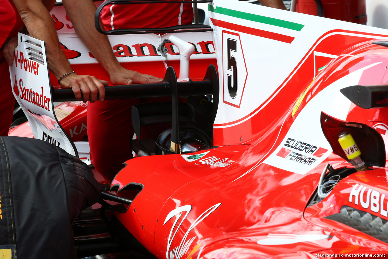 GP UNGHERIA, 27.07.2017 - Ferrari SF70H, detail