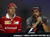 GP UNGHERIA, 27.07.2017 - Sebastian Vettel (GER) Ferrari SF70H e Fernando Alonso (ESP) McLaren MCL32
