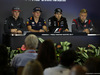 GP UNGHERIA, 27.07.2017 - Conferenza Stampa, Stoffel Vandoorne (BEL) McLaren MCL32, Max Verstappen (NED) Red Bull Racing RB13, Sergio Perez (MEX) Sahara Force India F1 VJM010 e Kevin Magnussen (DEN) Haas F1 Team VF-17