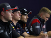 GP UNGHERIA, 27.07.2017 - Conferenza Stampa, Stoffel Vandoorne (BEL) McLaren MCL32, Max Verstappen (NED) Red Bull Racing RB13, Sergio Perez (MEX) Sahara Force India F1 VJM010 e Kevin Magnussen (DEN) Haas F1 Team VF-17