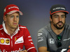 GP UNGHERIA, 27.07.2017 - Conferenza Stampa, Sebastian Vettel (GER) Ferrari SF70H e Fernando Alonso (ESP) McLaren MCL32