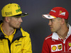 GP UNGHERIA, 27.07.2017 - Conferenza Stampa, Nico Hulkenberg (GER) Renault Sport F1 Team RS17 e Sebastian Vettel (GER) Ferrari SF70H