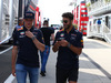 GP UNGHERIA, 27.07.2017 - Max Verstappen (NED) Red Bull Racing RB13 e Daniel Ricciardo (AUS) Red Bull Racing RB13