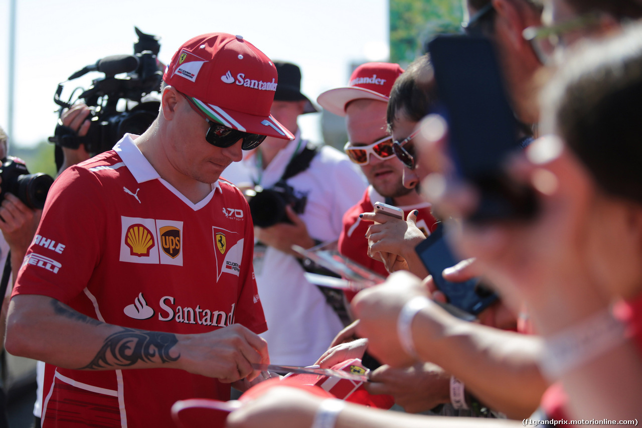 GP UNGHERIA, 29.07.2017 - Kimi Raikkonen (FIN) Ferrari SF70H