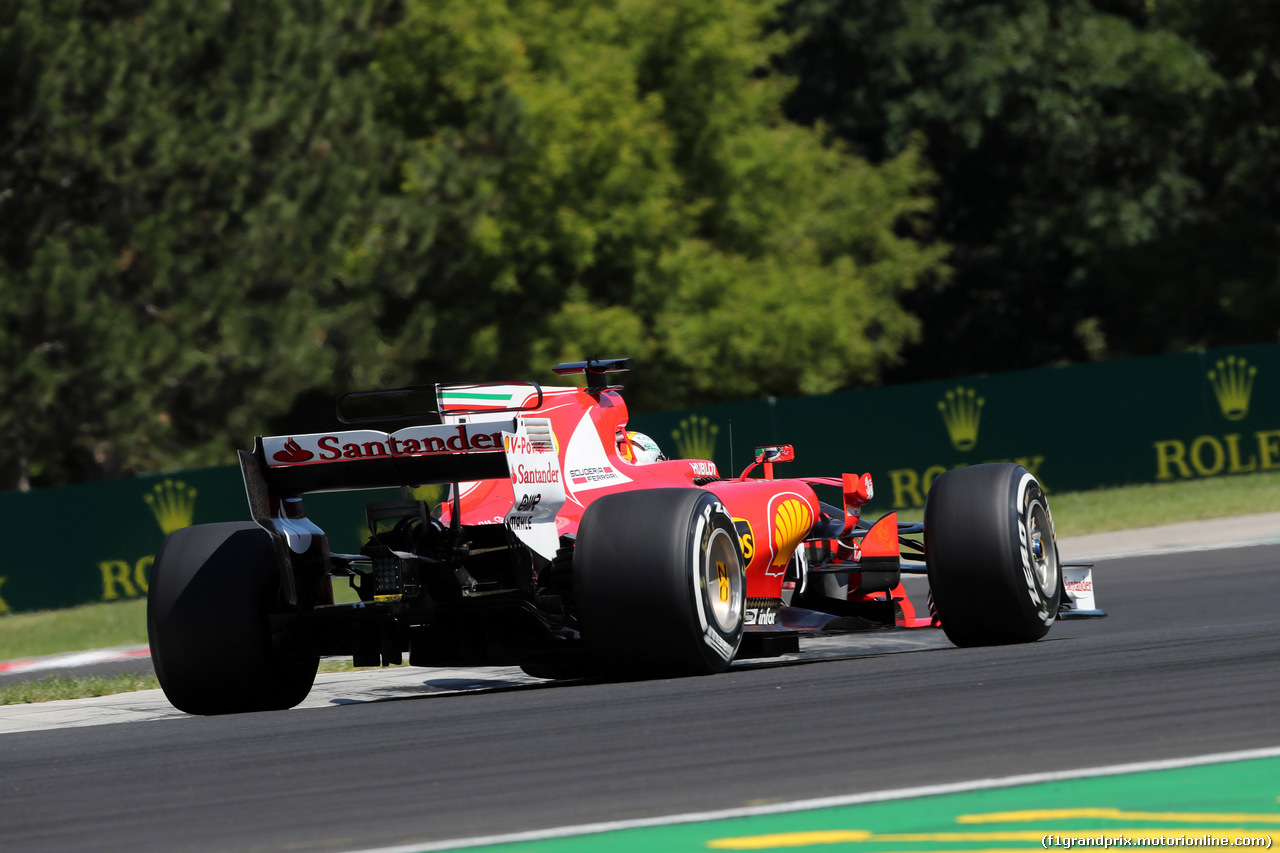 GP UNGHERIA, 29.07.2017 - Prove Libere 3, Sebastian Vettel (GER) Ferrari SF70H