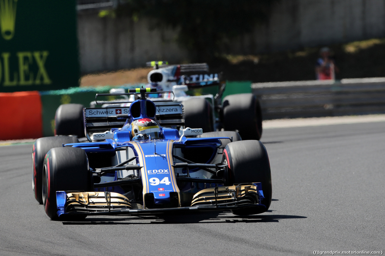 GP UNGHERIA, 29.07.2017 - Prove Libere 3, Pascal Wehrlein (GER) Sauber C36