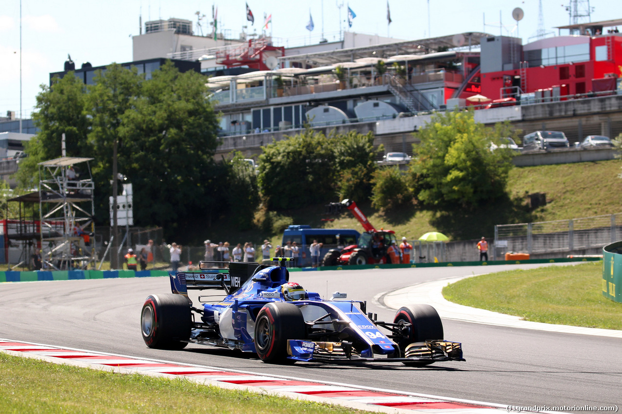 GP UNGHERIA, 29.07.2017 - Prove Libere 3, Pascal Wehrlein (GER) Sauber C36